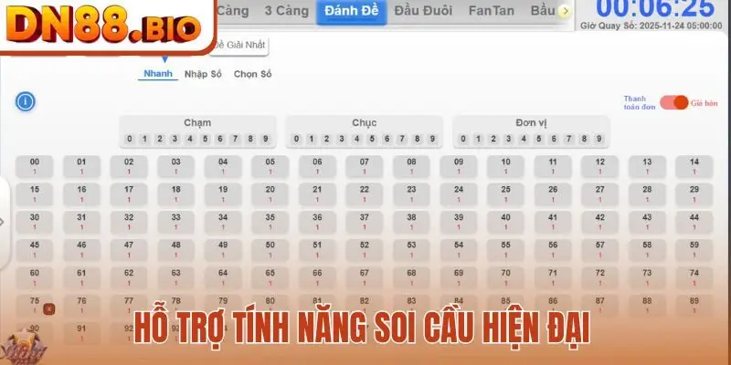 Hỗ trợ tính năng soi cầu hiện đại