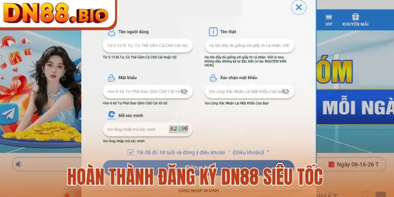 Hoàn thành đăng ký DN88 siêu tốc