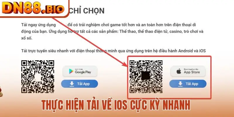 Thực hiện tải về iOS cực kỳ nhanh